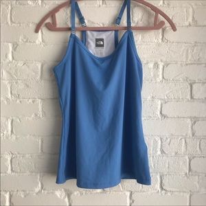 North Face Vapor Tank Top Blue Sz Small